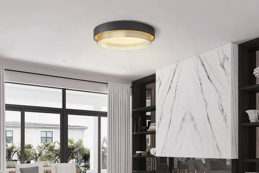 Moderne ronde LED mesh kroonluchter voor eetkamer